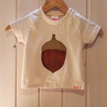 90㎝💛どんぐり！の手描きTシャツ