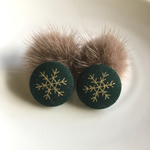まんまるころんクリスマスピアス