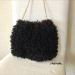 ファー　ショルダー（ブラック)