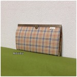 新作☆タータンチェックbrown⁂文鎮口金