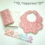 ✡.*おそろい柄のスタイ&よだれカバーセット✡.*