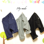 再27販「ふわもこフリース」サルエルパンツ