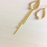 asymmetry "しずく'' 2way ピアス   / 14kgf      アシンメトリー 淡水パール ピアス
