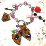 <k様ご予約品>ILOVEベリーパイ♡バッグチャーム（シルバーカラー）