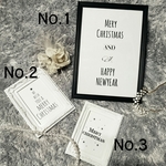 クリスマスカード♡モノトーンポストカード 