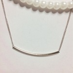 シルバーパイプネックレス