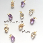 再販6 ガラスチャーム gift box “present”