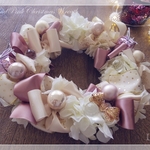 ヴィンテージリボンのクリスマスリース♡