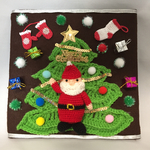 クリスマス サンタさん 壁掛け ツリー ハンドメイド