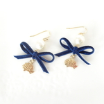 再販 🎀 ハリネズミ＆リボンパール ピアス