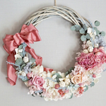 'Crescendo' wreath :スモーキーカラーのリースブーケ