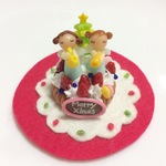 Mさま専用          ちいさなちいさな クリスマス タルトフレーズ♬(濃いピンク)