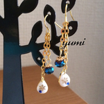 SALE‼︎結晶チェーンピアス