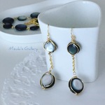 再販 海からの贈り物 黒蝶貝ピアス