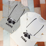 名前入り  ✴︎カメラロングTシャツ