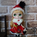 よしえ屋80[リボンのクリスマスドレス4点セット]ブライス アウトフィット Blythe