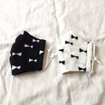 子供用4重ガーゼ立体マスク＊リボンmonotone#3サイズ展開