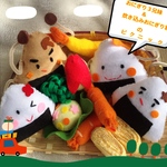 N様ご依頼分  おにぎり３兄妹＆炊き込みおにぎり君のピクニック