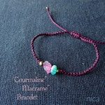 マクラメブレスレット　トルマリン