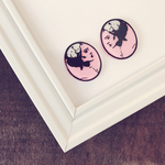 profileピアス(white×pink)