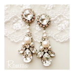 ｡・:＋°パールビジュー♡Rameauブライダルアクセサリー(ピアス、イヤリング)
