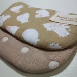 Mamanotette*8重ガーゼハンカチ*起毛しろくまbrown