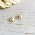cotton pearl bijou mini earring