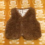 [80〜90サイズ]ふわふわベスト(再販します(o^^o)