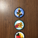 《値下げ》クリスマスの3連オーナメント✳︎きめこみパッチワーク✳︎cky