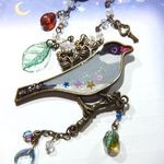 桜文鳥のバッグチャーム