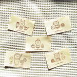 布タグ＊お菓子な動物達ブラウン