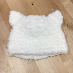 ふわふわねこさん帽子＊ホワイト＊Mサイズ