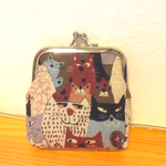 新作 ニャンコがま口財布