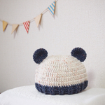 【秋冬】くまさん帽子＊44㎝〜