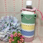 【再販×3☆】ダスティパステルカラフルカエルちゃんのペットボトルケース☆