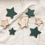 ayuuutkd 様 オーダー  Khaki×木目調　STAR GARLAND 140cm