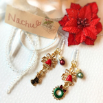 再販 クリスマス＊イヤホンジャックピアス
