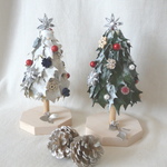 Table Tree　 ヒイラギと木の実のクリスマスツリー