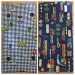 水筒紐カバー 車と電車のリバーシブル