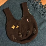 旅する鳥のまんまる手提げカバン