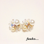 クリスマス ビジューピアス   イヤリング
