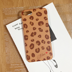 完全受注生産＊レオパード柄＊名前入りiPhoneスマホケース【ハードケース】
