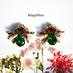 Butterfly Bijou イヤリング/ピアス(Campari)