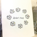 セミオーダー＊お花のイニシャルはんこ