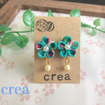 再販×4☆ゆらゆら和柄ピアス（みずいろ）