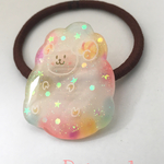 ★虹色ひつじのヘアゴム★