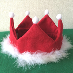 【再販2】クリスマス王冠 赤