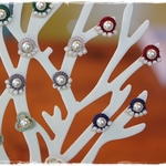 選べる♪ 手編みレースのミニマムピアス♪ JASPER handmade minimum tatting lace pierce NO.154　14kgfピアスに変更可♪