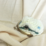 SALE！【現品限り】雪色 アマガエルのがまぐち