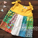 再販！花柄とレース★リボンチュニックSIZE90